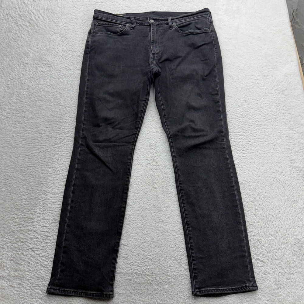Levis 511 Slim Fit Jeans Mens 36x32 Washed Black Denim Premium Pants 04511-4609